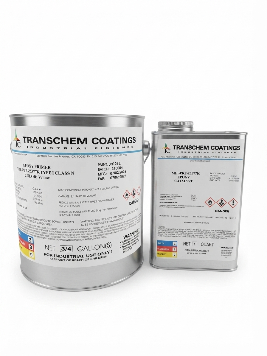 Transchem Epoxy Primer, Color Yellow (1 Gallon Kit)