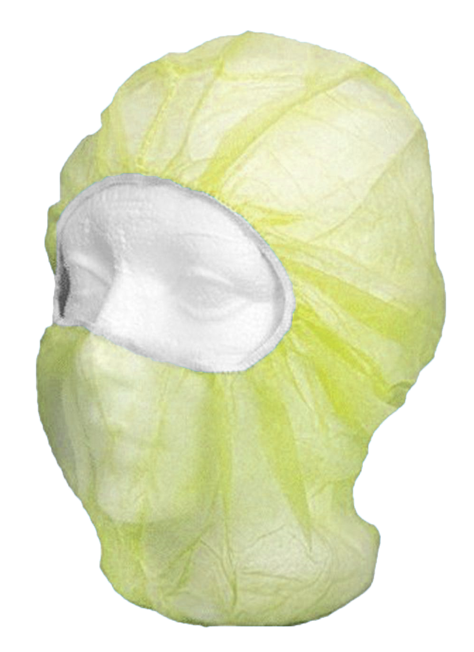 IFI Hooded Bouffant Caps - Yellow