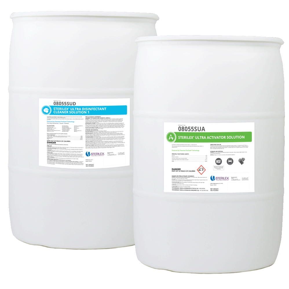 Sterilex Ultra Disinfectant Cleaner Solution 1 + Ultra Activator Solution