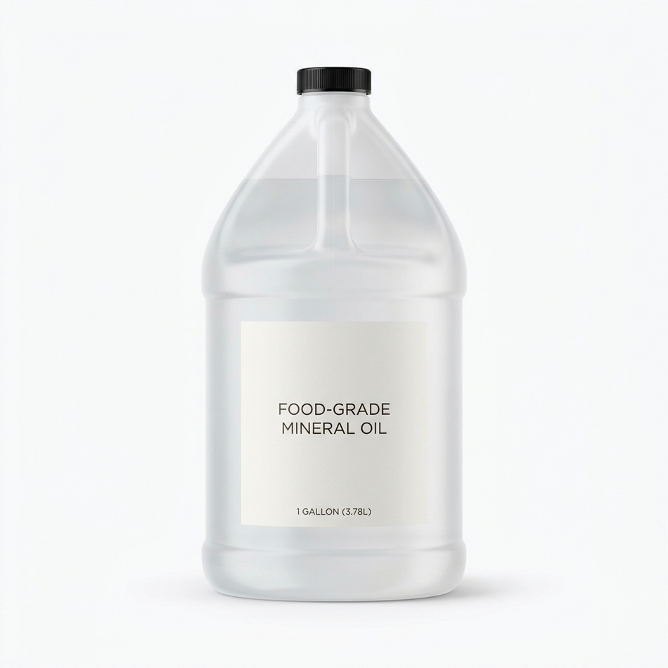 Mineral Oil 380, food-grade, one-gallon jug