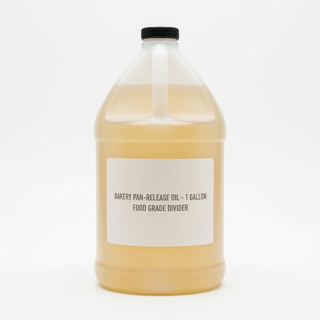 Organic bakery divider / pan-release oil, one-gallon jug