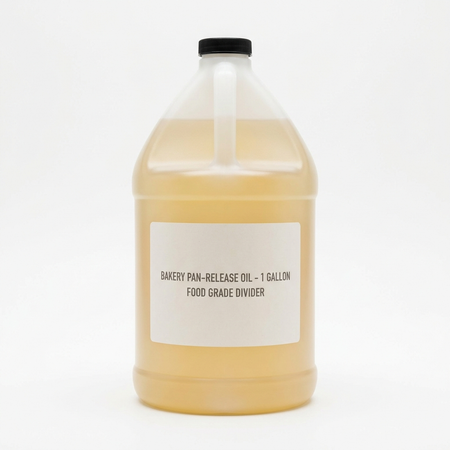 Organic bakery divider / pan-release oil, one-gallon jug