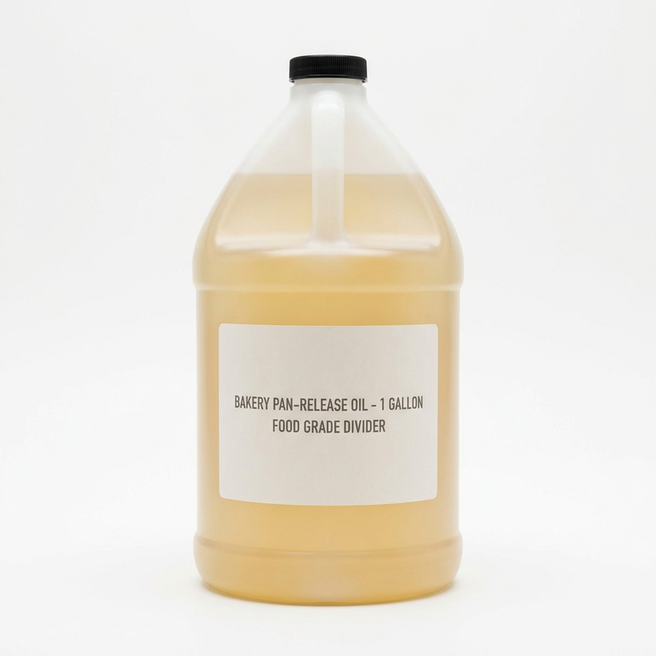 Organic bakery divider / pan-release oil, one-gallon jug