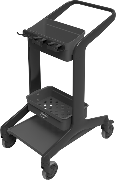 Vikan HyGo Mobile Cleaning Station - Black